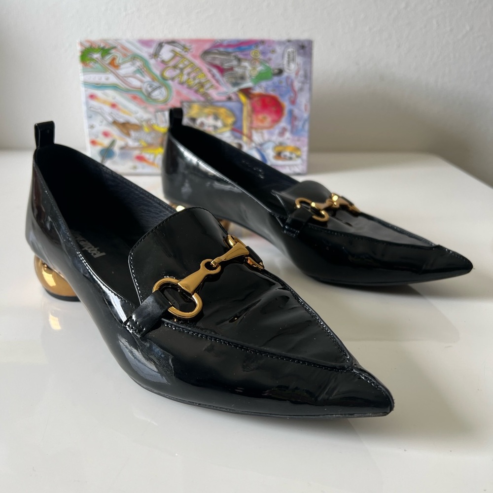 Size 10 Jeffrey Campbell Patent Leather Slip Ons